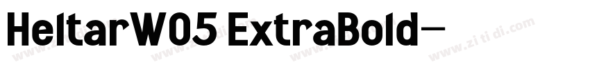 HeltarW05 ExtraBold字体转换